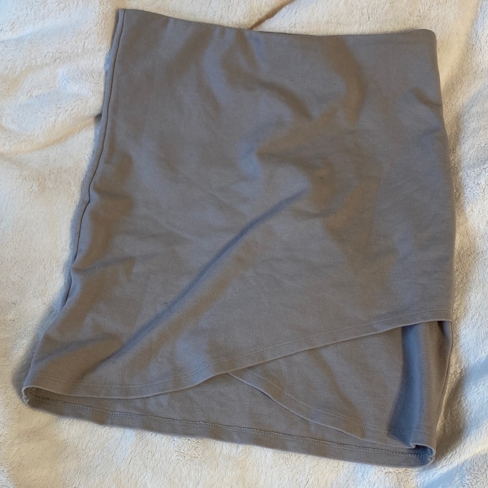 Taupe Sunday Best Mini Skirt